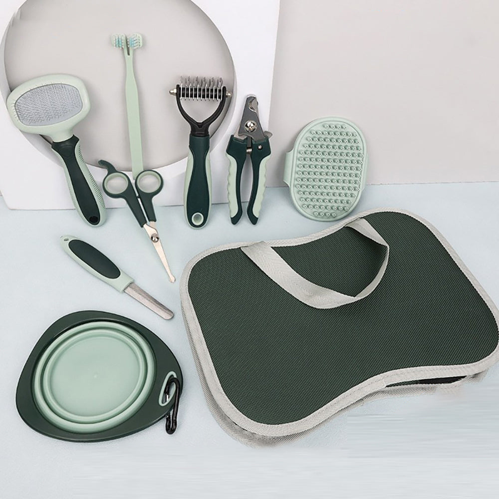 Professional Dog Grooming Clippers - Cordless Low Noise Pet Hair Trimmer Kit