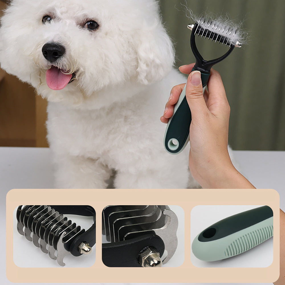 Professional Dog Grooming Clippers - Cordless Low Noise Pet Hair Trimmer Kit