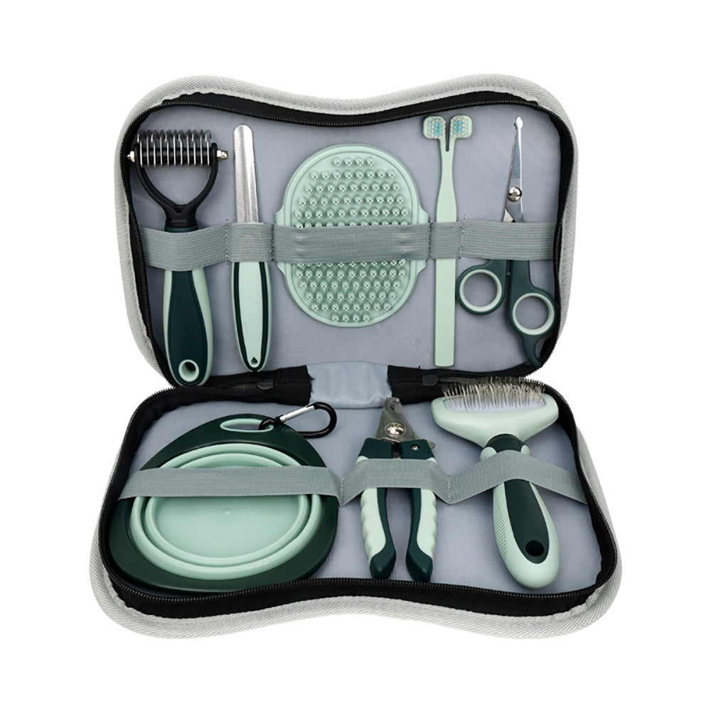 Professional Dog Grooming Clippers - Cordless Low Noise Pet Hair Trimmer Kit