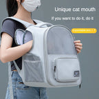 Adventure-Ready, Expandable Pet Carrier Backpack - Large Capacity, Nylon, Zip Closure For Cats & Dogs - Ideal For Outings