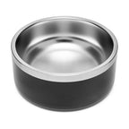 Dog Bowl, Stainless Steel Dog Food And Water Bowl With Non Slip Quiet Bottom, Easy To Clean, Dishwasher Safe, 42oz