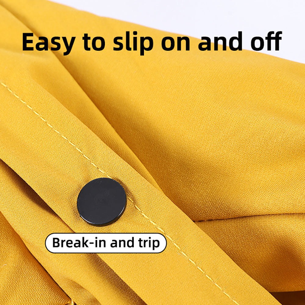 Waterproof Dog Raincoat with Reflective Strips - Lightweight Rain Jacket for Small & Medium Dogs