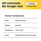 Waterproof Dog Raincoat with Reflective Strips - Lightweight Rain Jacket for Small & Medium Dogs