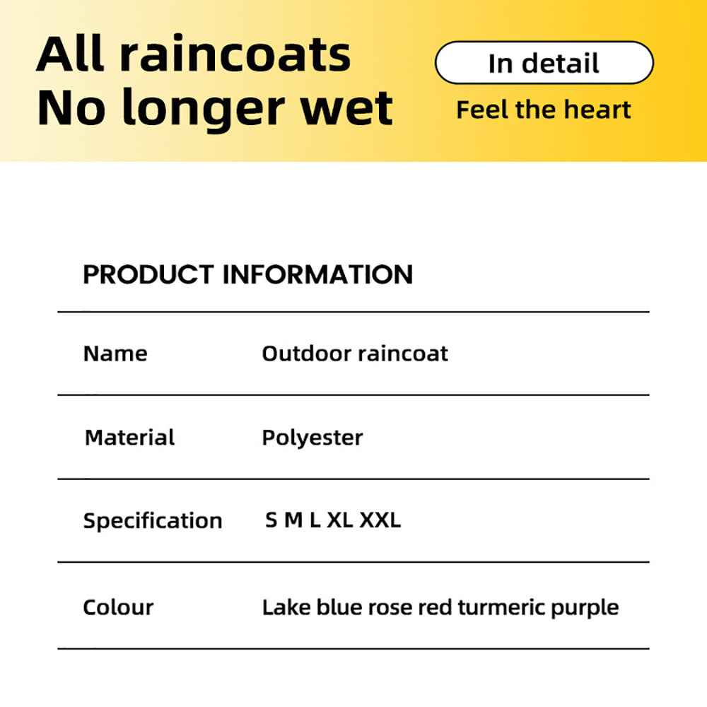 Waterproof Dog Raincoat with Reflective Strips - Lightweight Rain Jacket for Small & Medium Dogs