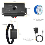 1Set Electric Dog Fence System Pet Tone Shock Boundary Containment Water Resistant Collar Receiver For Small Medium Large Dog
