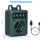 1Pc Anti-barking Device 49.2Feet Sensing Ultrasonic Bark Deterrent With 4 Frequency Levels 4 Sensitivity Levels Indoor Outdoor Dog Bark Control
