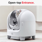 PETMARVEL C1 Large Open Top Smart WiFi Self-Cleaning Litter Box, White